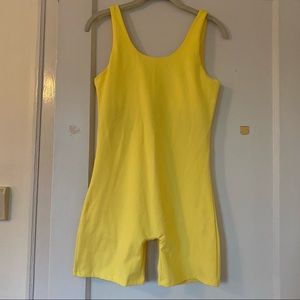 Girlfriend Collective Lemon Bike Unitard